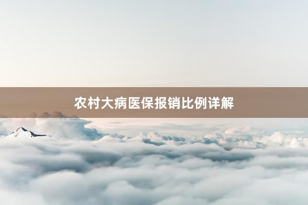 农村大病医保报销比例详解
